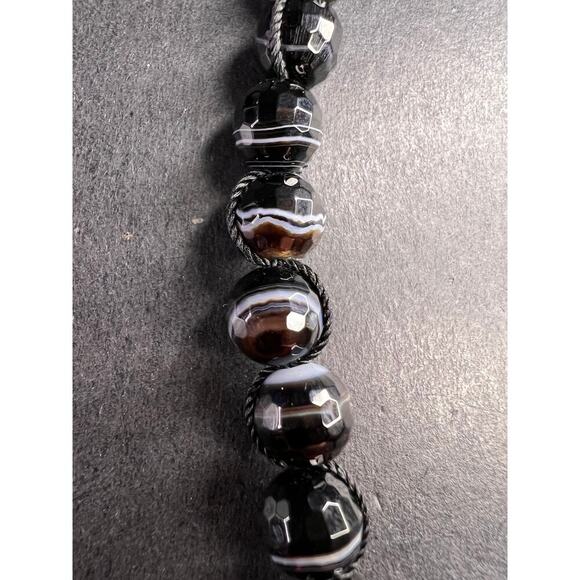 NEW Botswana agate necklace with sterling silver clasp - Picture 8 of 16